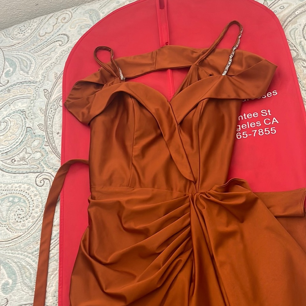 Dark Orange colored dress